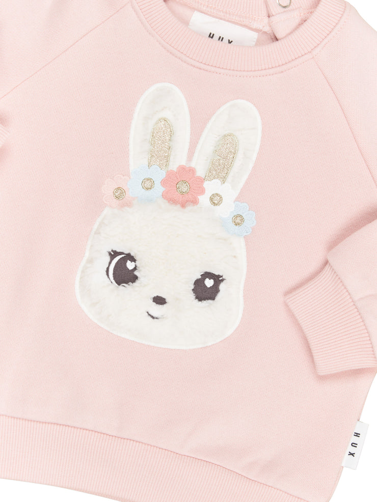 Fur Bunny Sweatshirt - Pink Pearl Was $75 Now