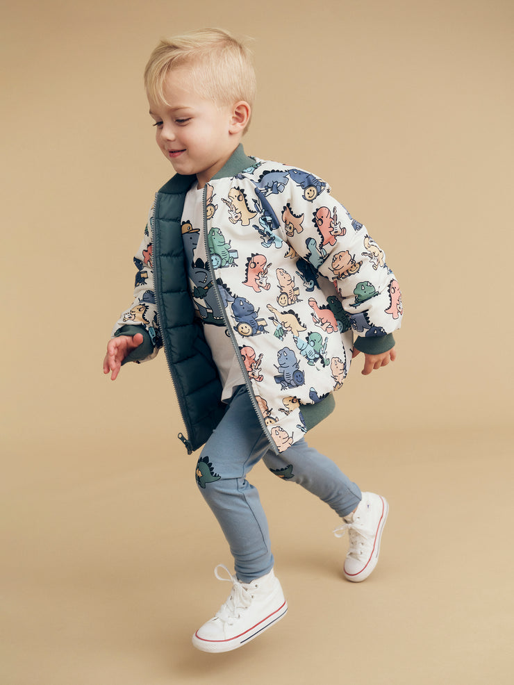 Reversible Bomber - Dino Band/Light Spruce