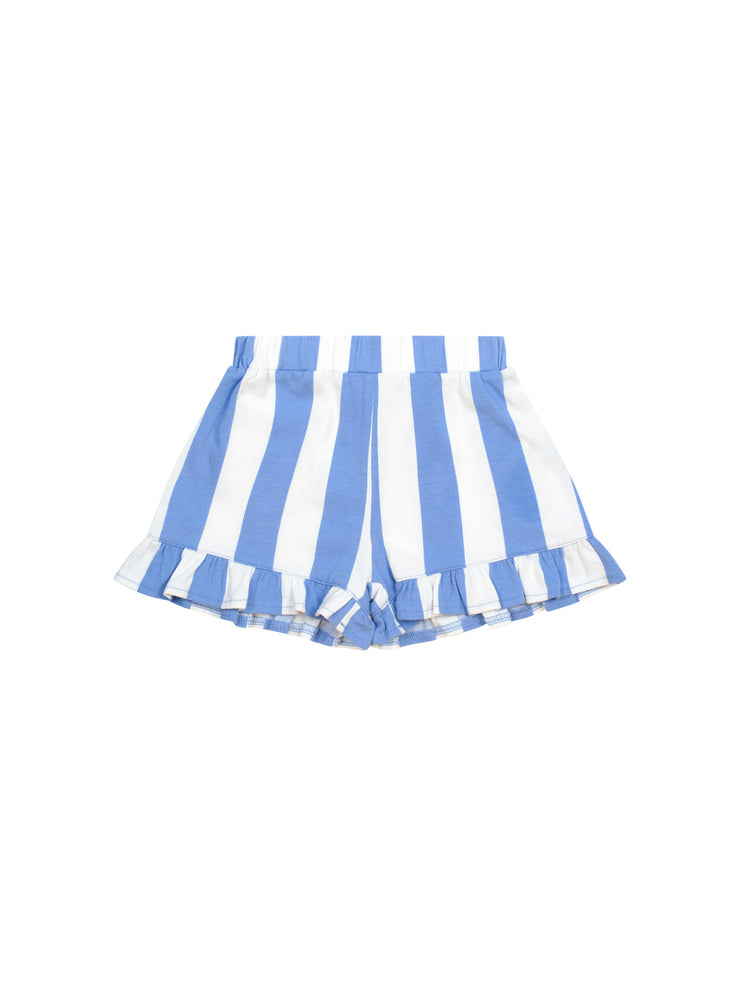 Seaside Cherry Stripe Frill Skort - Almond/Milk V2