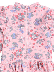 Strawberry Garden Frill Swimsuit - Strawberry