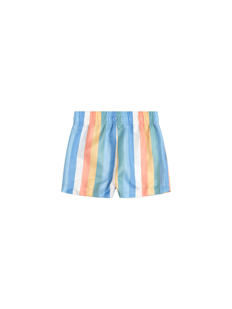 Beach Stripe Swim Shorts - Multi Stripe
