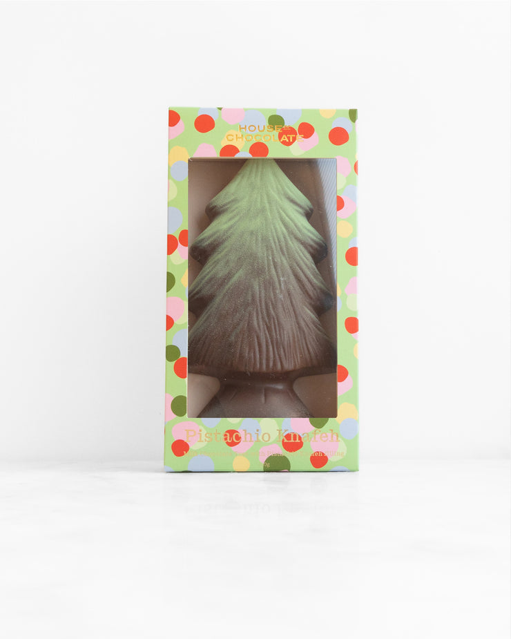 House of Chocolate Pistachio Knafeh Christmas Tree