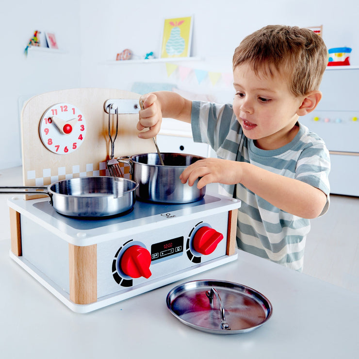 Hape 2 in 1 Kitchen & Grill Set