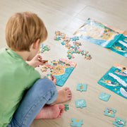 Hape 3 in 1 Puzzle & Storytelling - Ocean Friends