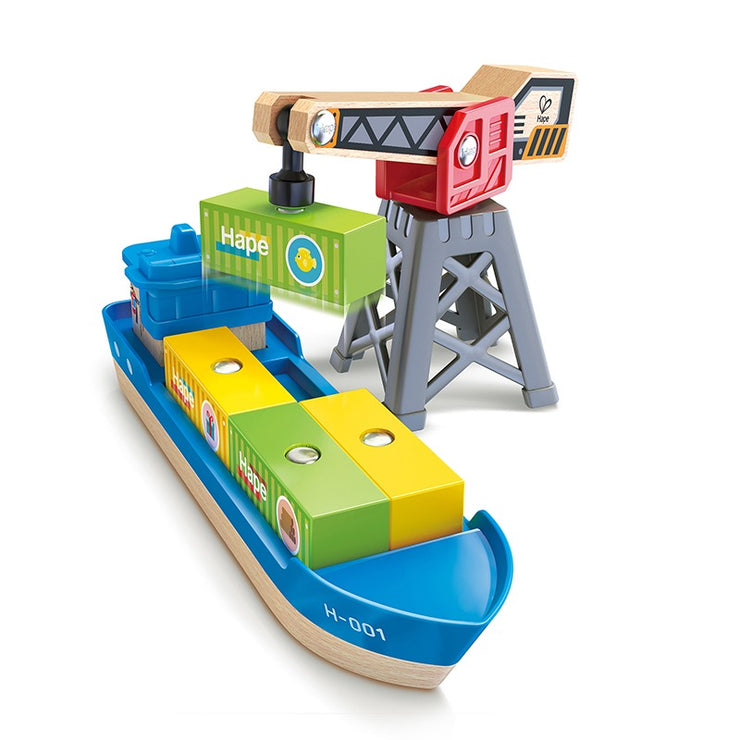 Hape Cargo Ship & Crane