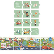 Hape 4 in 1 Rescue Vehicles Puzzle