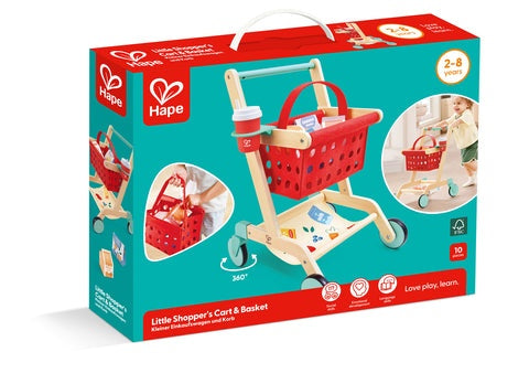 Hape Little Shopper's Cart & Basket