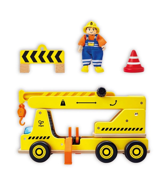 Hape Mobile Crane & Construction Set