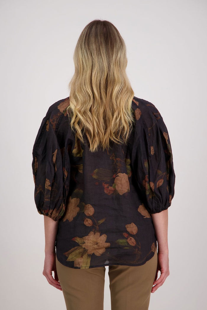 Briarwood Harlow Top - Black Floral - Last One