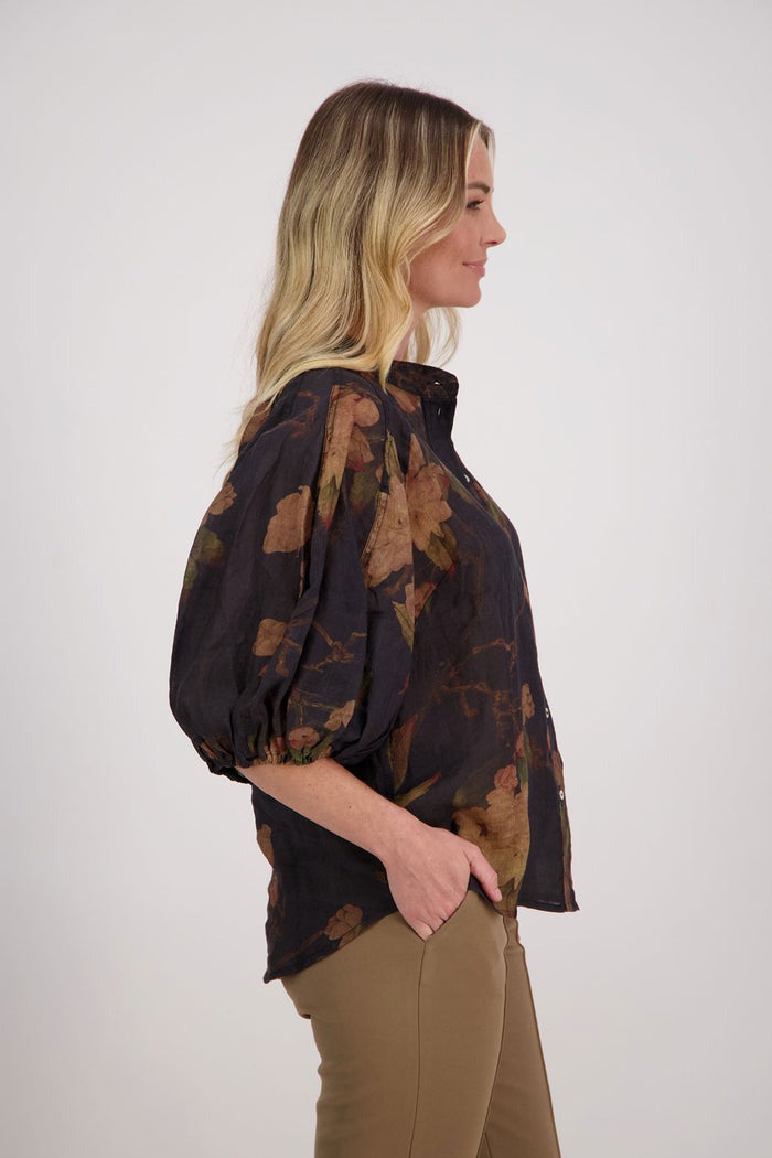 Briarwood Harlow Top - Black Floral - Last One