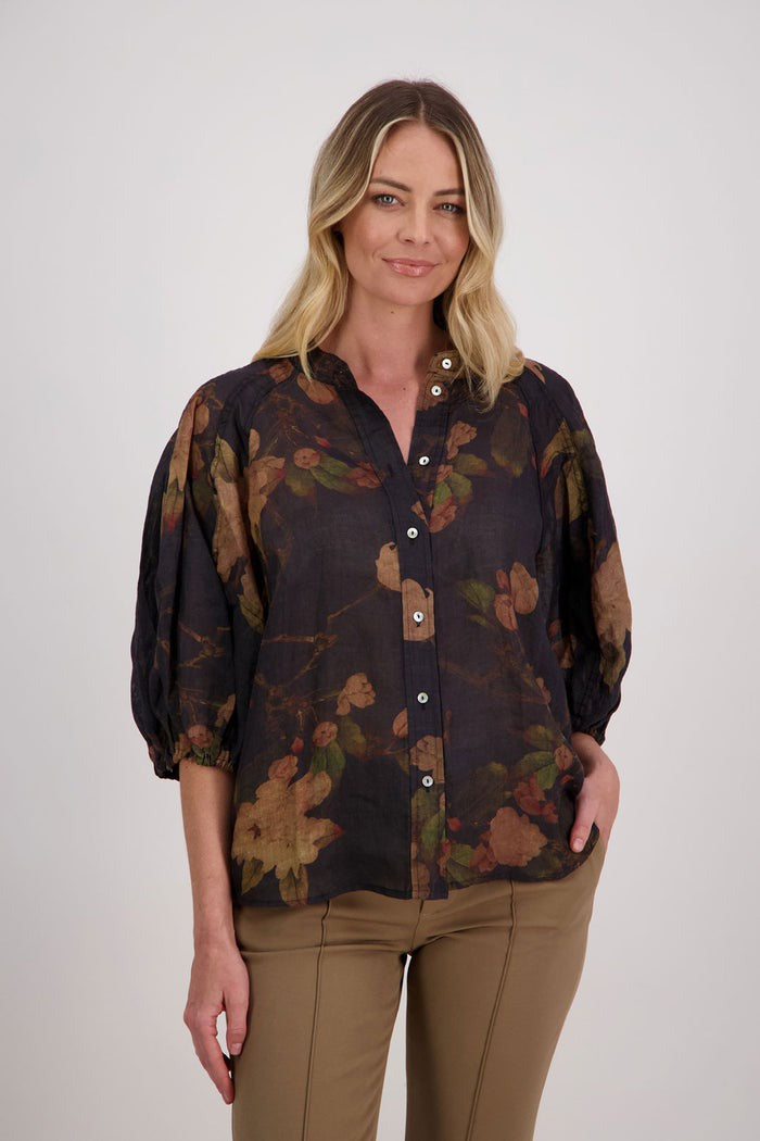 Briarwood Harlow Top - Black Floral - Last One