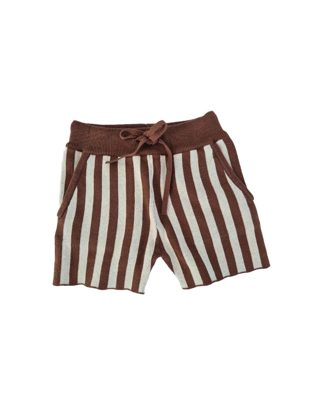 Knit Shorts - Chocolate Stripe Was $60 Now