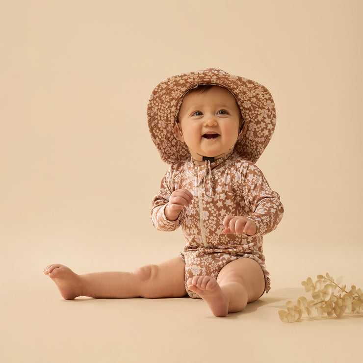 Hazel Floral Swim Sun Hat