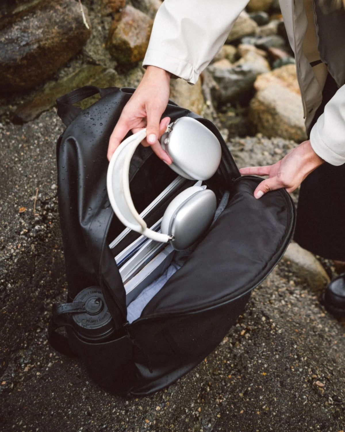 Water Resistant Alberni Backpack - Black