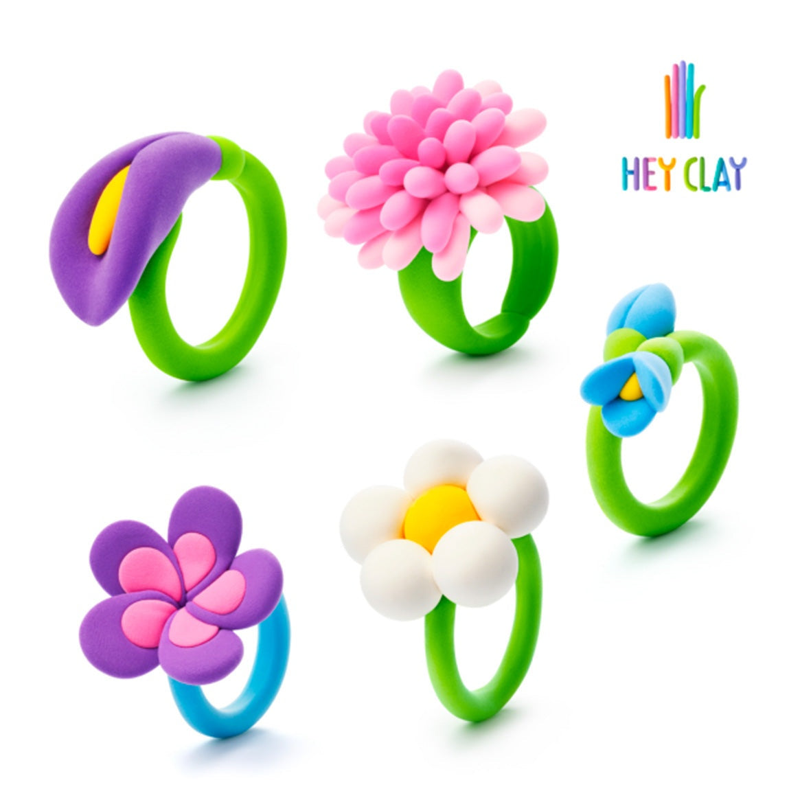 Hey Clay - Bijou Flower Rings