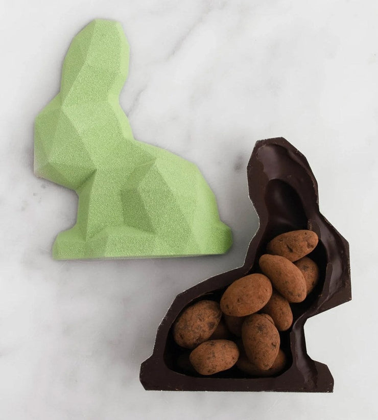 House Of Chocolate - Dark Chocolate Bunny w Caramelised Almond Dragees