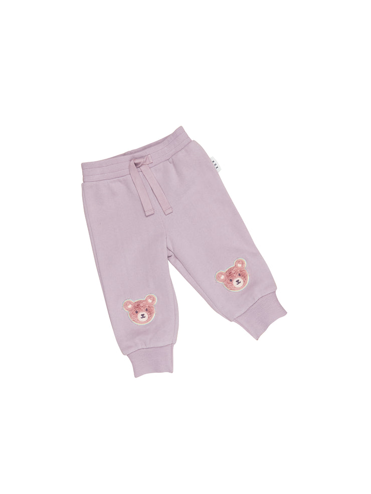 Rainbow Fur Bear Retro Track Pant - Lilac Was $65 Now