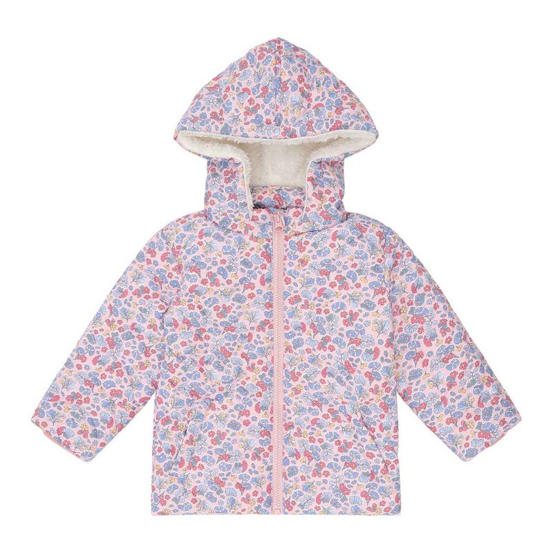 Heart Floral Quilted Puffer Jacket Last One Was $145 Now