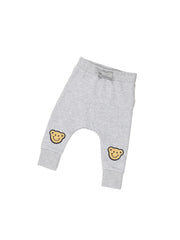 Smile Bear Drop Crotch Pant- Light Grey Marle Was $65.90 Now