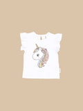 Mystic Unicorn Frill T Shirt - White Was $60 Now