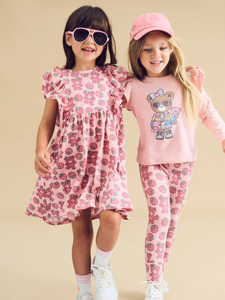 Berry Bear Frill Dress Was $80 Now