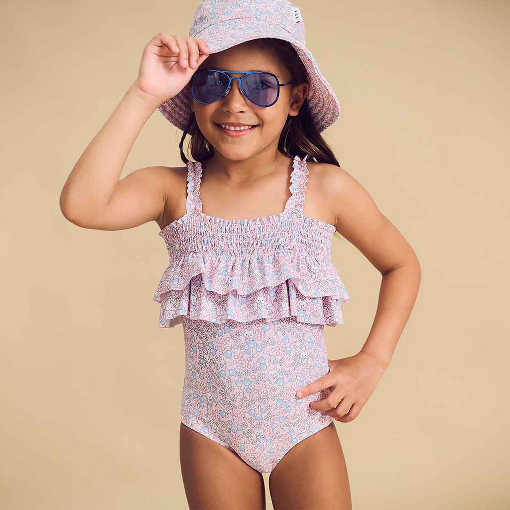 Bluebell Floral Swim Hat - Cherry Blossom Was $50 Now