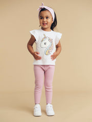 Mystic Unicorn Frill T Shirt - White