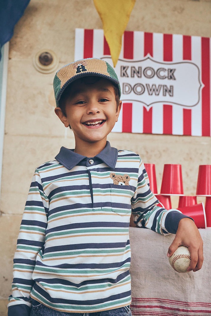 Stripe Hiding Polo