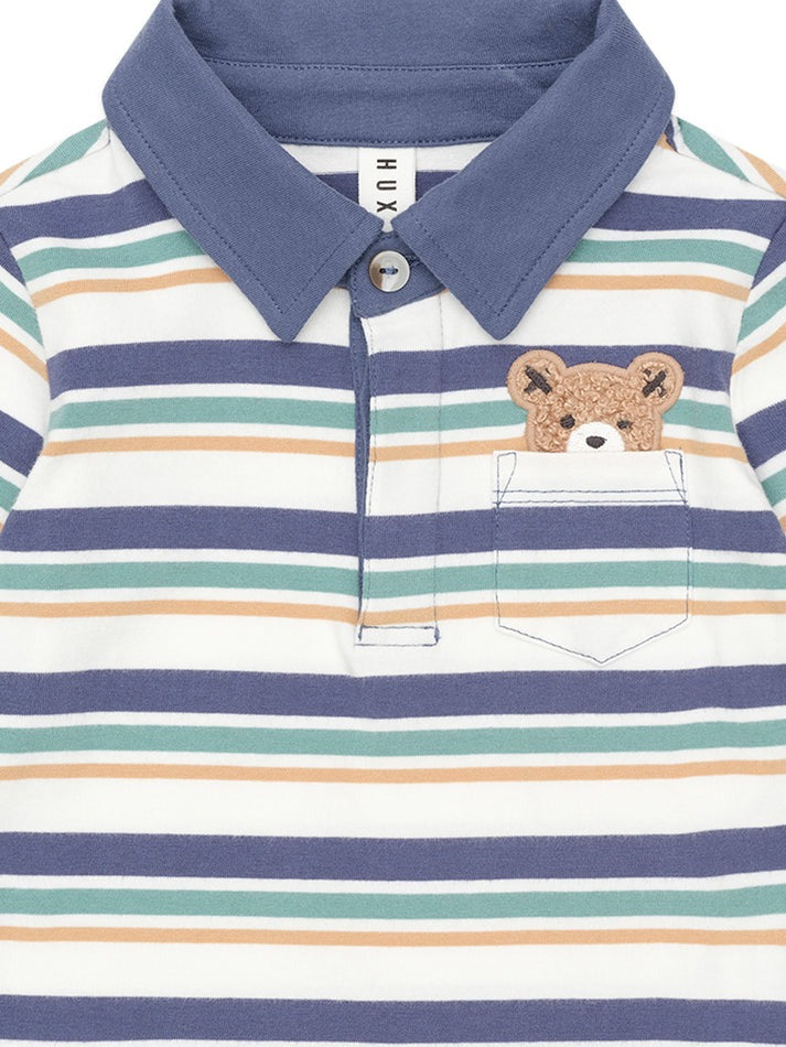 Stripe Hiding Polo
