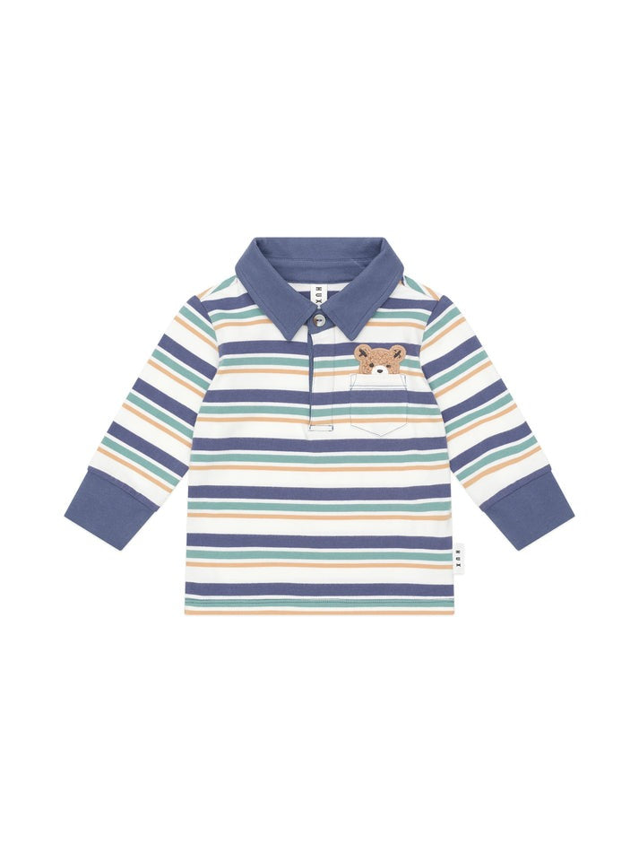 Stripe Hiding Polo