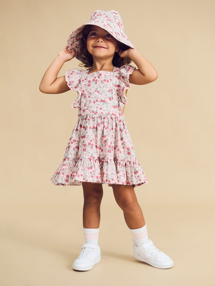 Vintage Strawberry Ruffle Dress Last One Was $90 Now