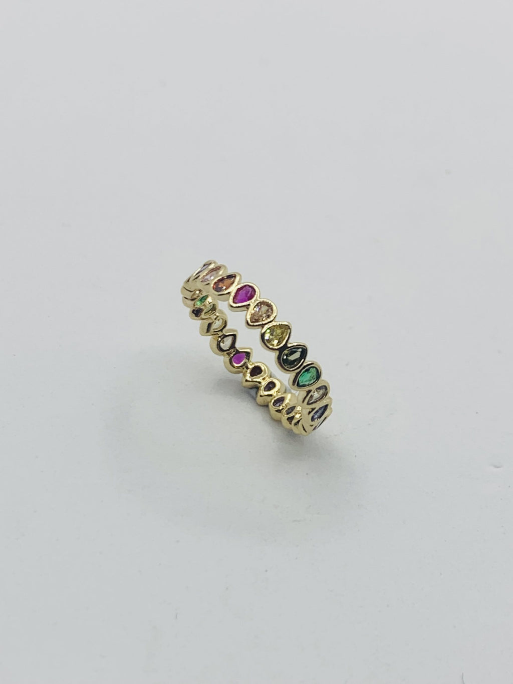 18K Gold Pierres Multicoloured Ring