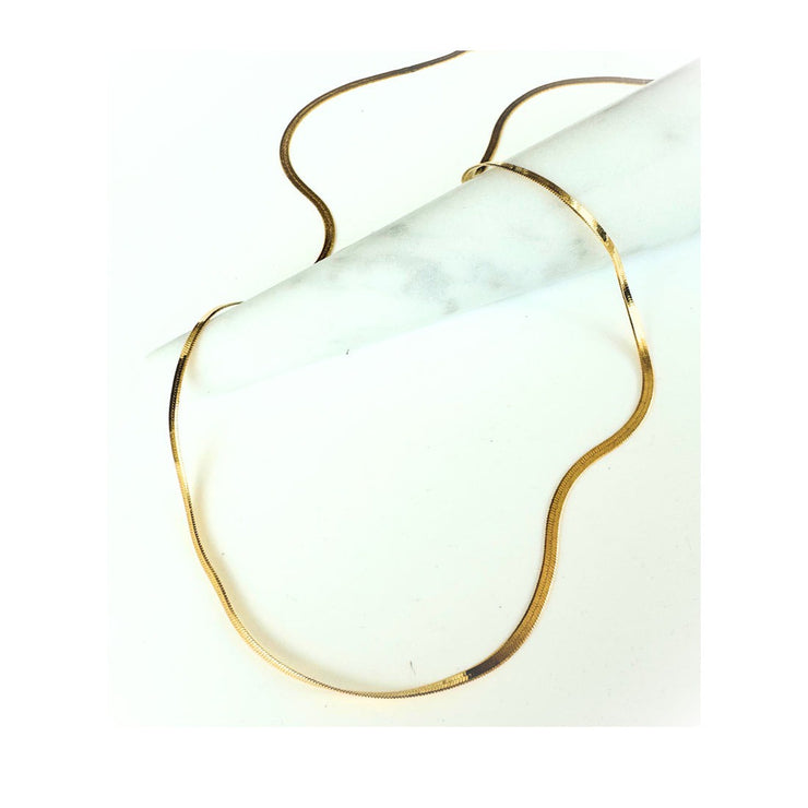 Into the Light - Herringbone Chain Gold