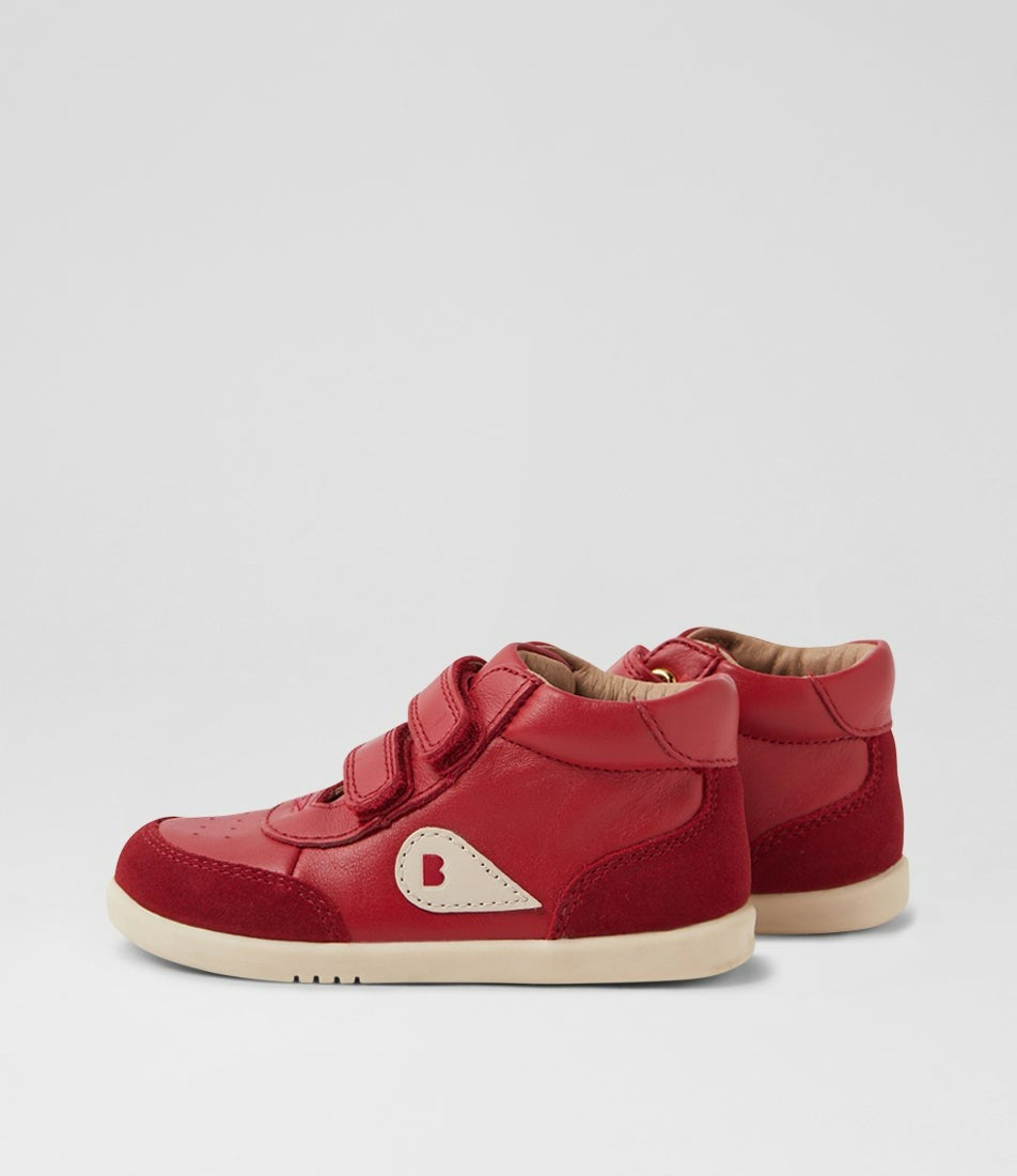 Bobux Step Up Champ High - Pompeian Red