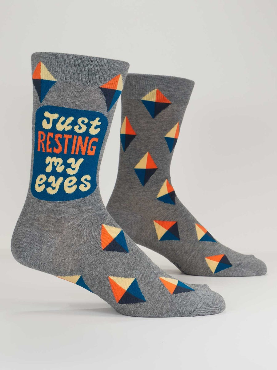 Mens Socks - Just Resting My Eyes