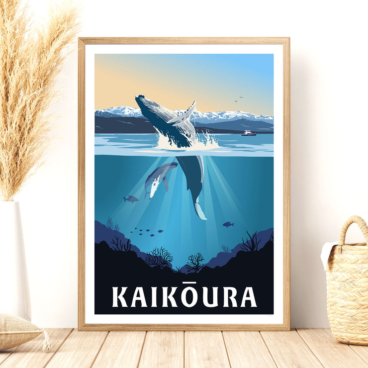 Kaikoura Whale Watching Print