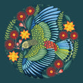 Kea w Flowers Card