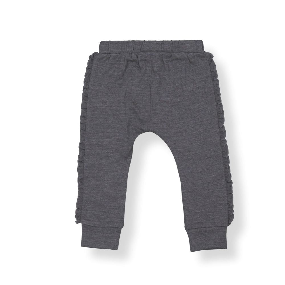 Merino Kenzie Frill Leggings - Iron Marle Was $59.90 NOW