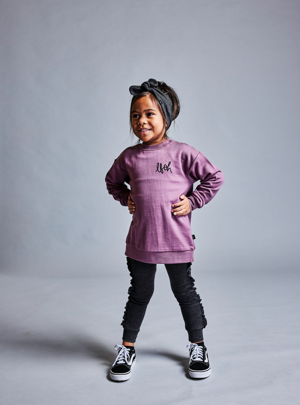 Merino Kenzie Frill Leggings - Iron Marle Was $59.90 NOW