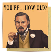 How Old Leo Birthday Card