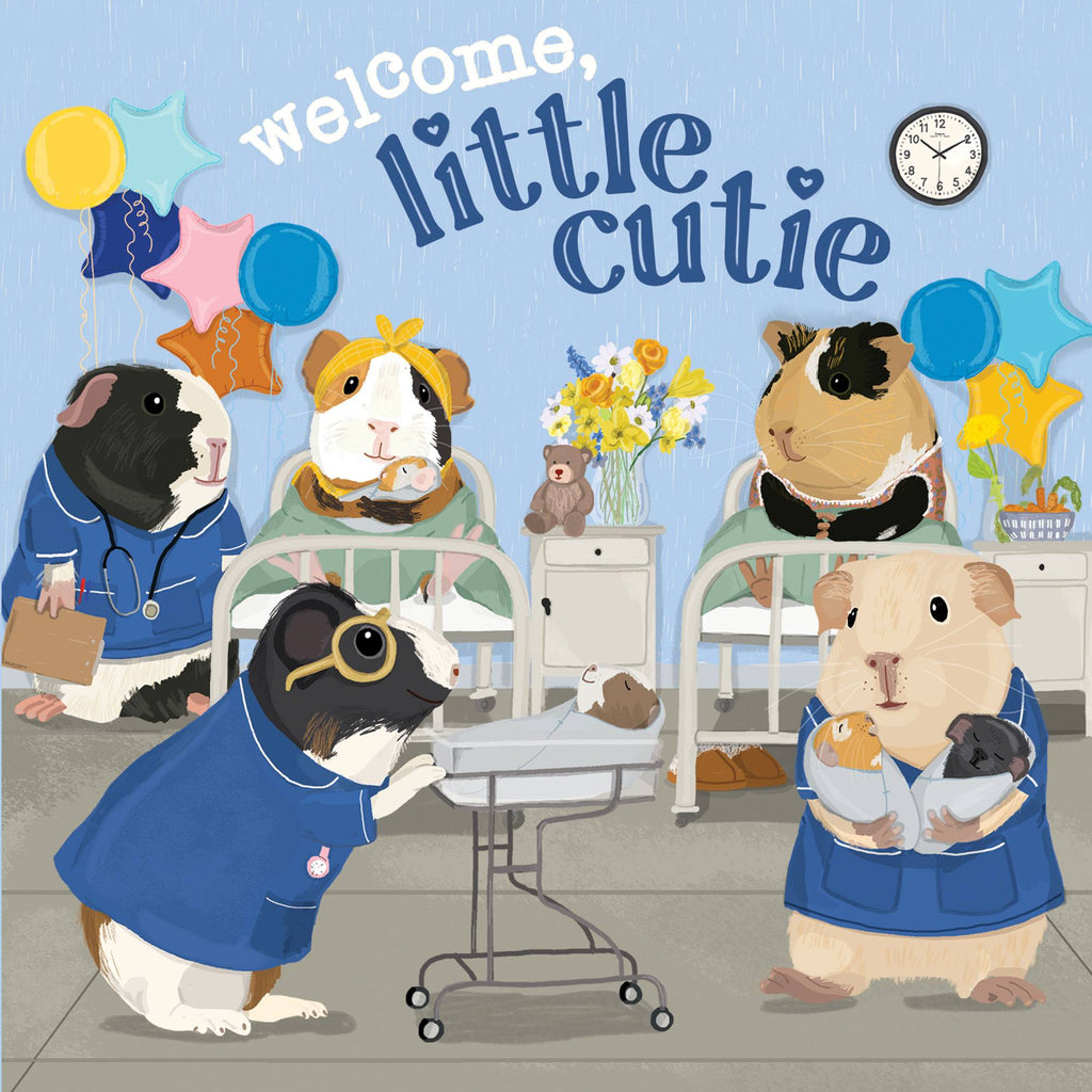 Guinea Pig Babies Card