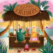 Beach Bar Birthday Card