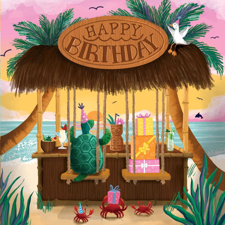 Beach Bar Birthday Card