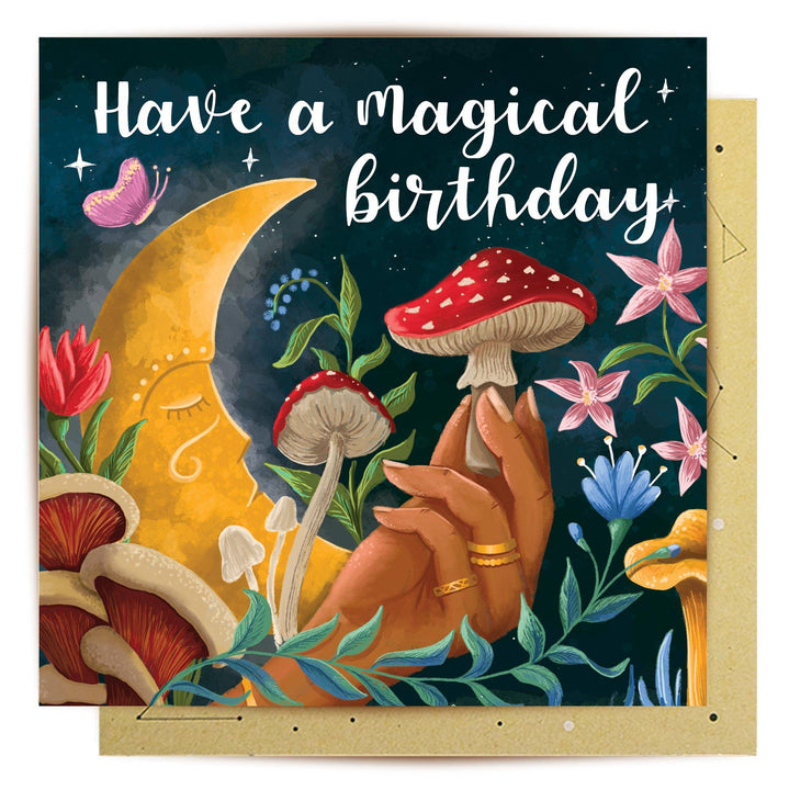 Moonlight Magical Birthday Card