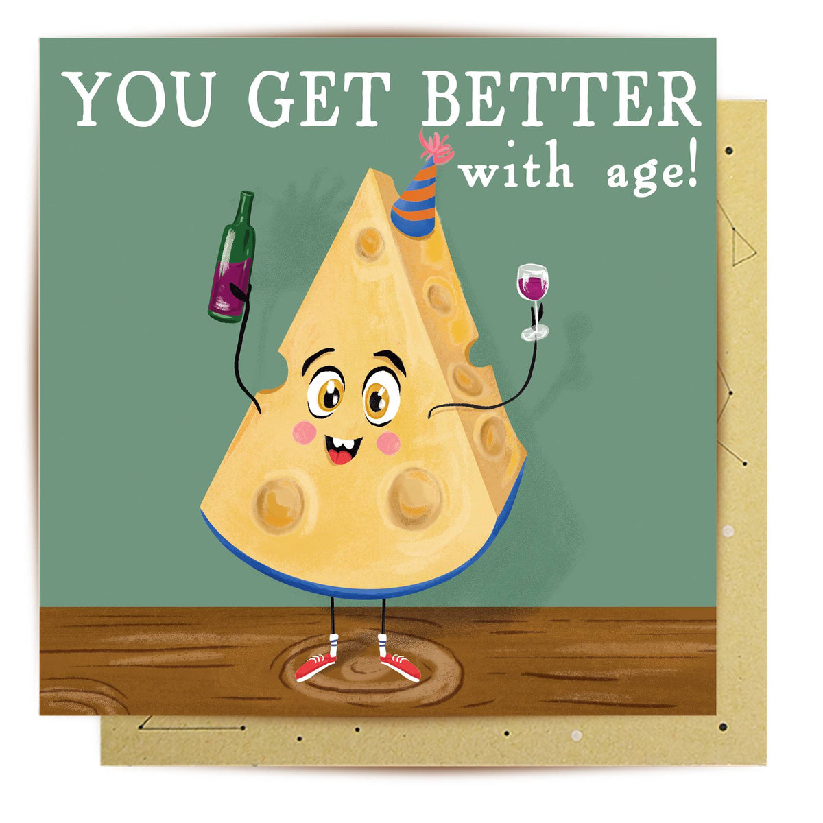 Aged Cheese Birthday Card