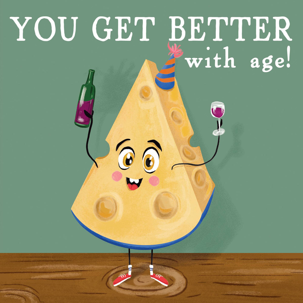Aged Cheese Birthday Card