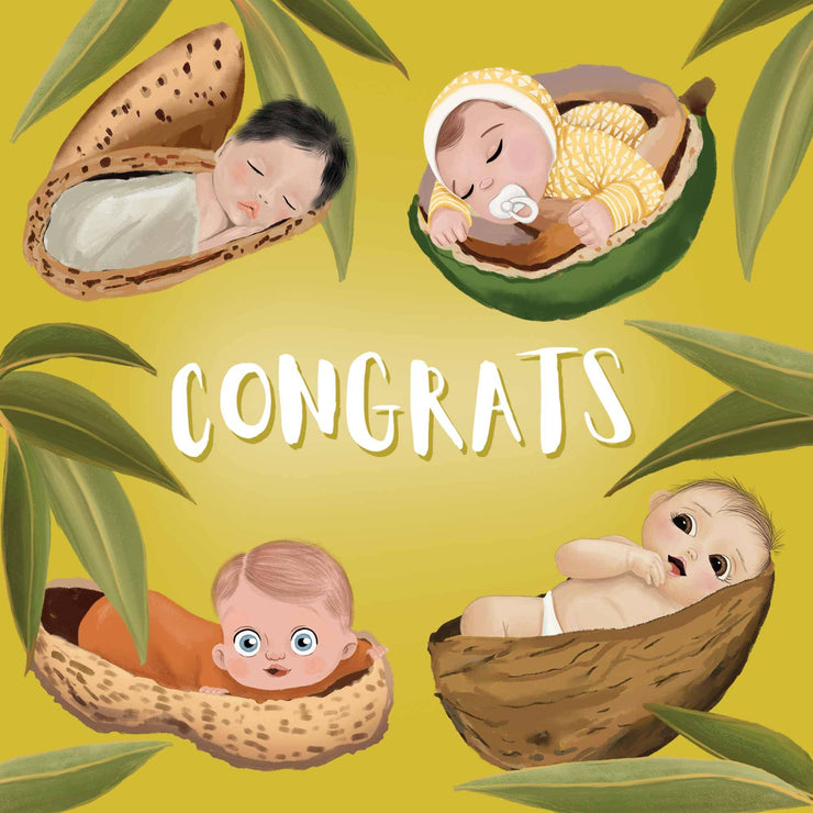 Cute Nuts Baby Card - Coming Soon