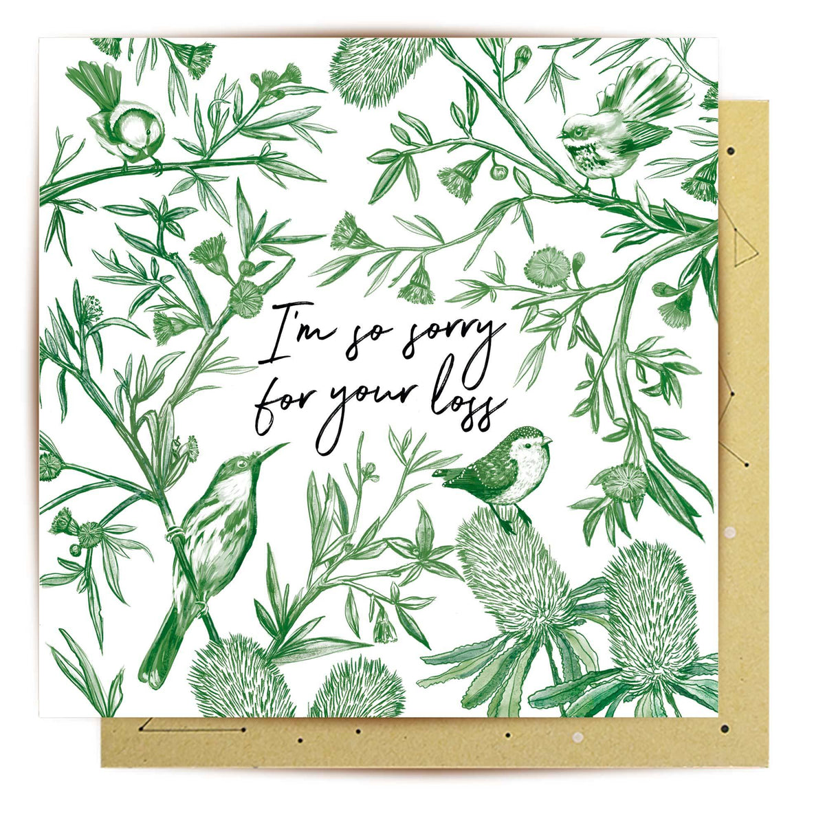 Birds And Branches - Sympathy Card
