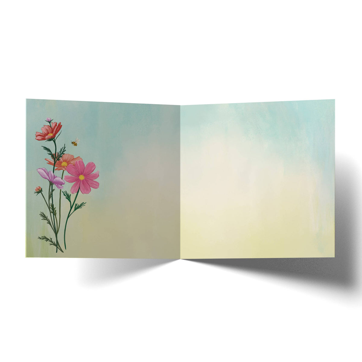 Dance Among The Flowers Wedding Card