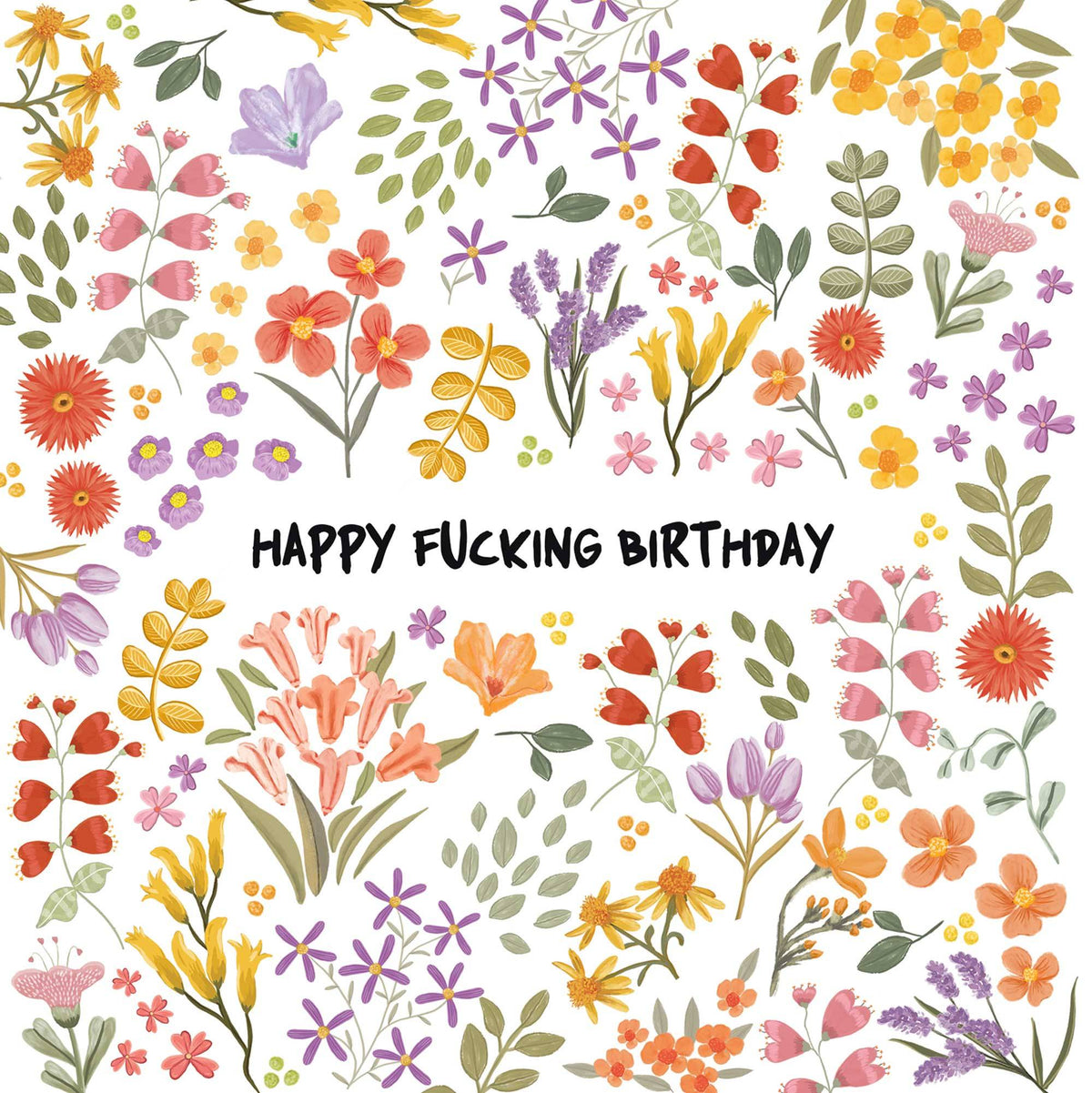 Happy F*king Birthday Card